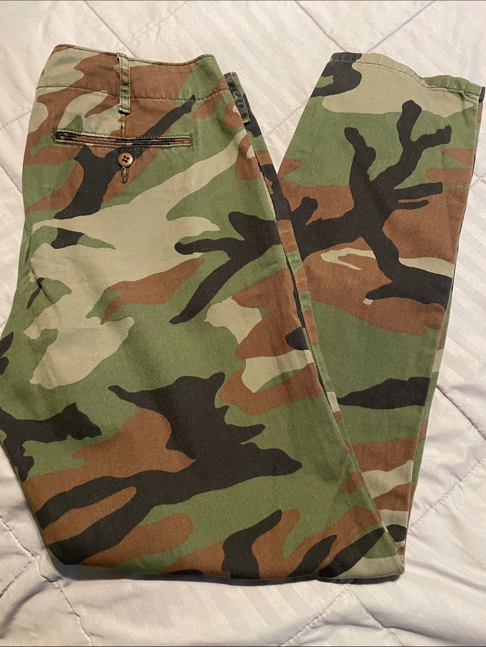 Denim & Supply Ralph Lauren Camo Skinny Pants in Green/Brown/Black
